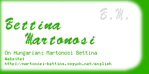 bettina martonosi business card